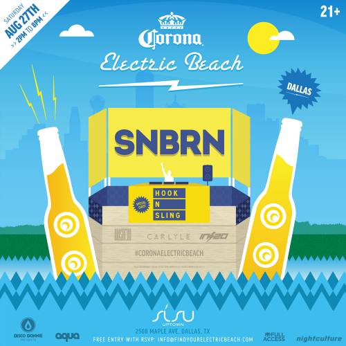 Corona Electric Beach with SNBRN & Hook N Sling