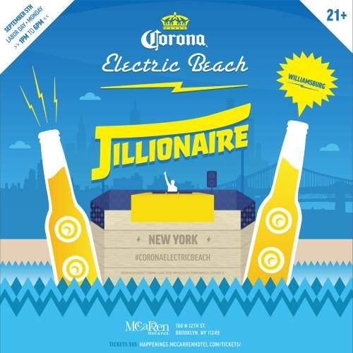 Corona Electric Beach with Jillionaire 