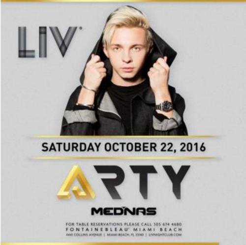 Arty @ LIV Nightclub (10-22-2016)