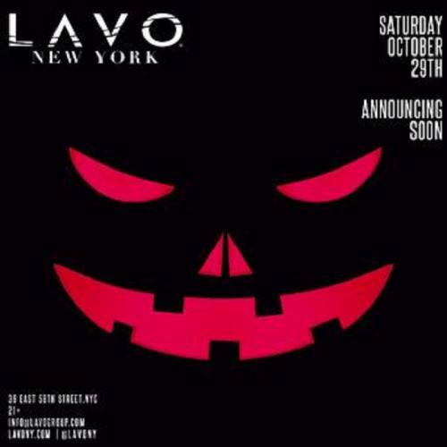 Saturday Lavo NYC Halloween Party w/ Open Bar Option 