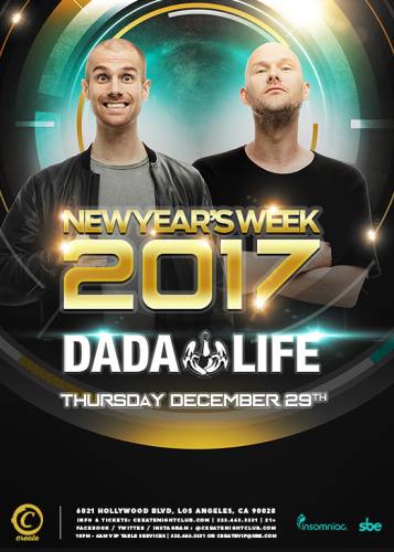 Dada Life @ Create Nightclub (12-29-2016)