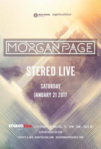 Morgan Page @ Stereo Live Dallas