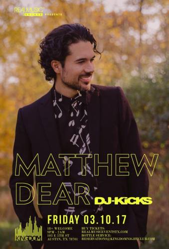 Matthew Dear (DJ Kicks Album Tour) at Kingdom