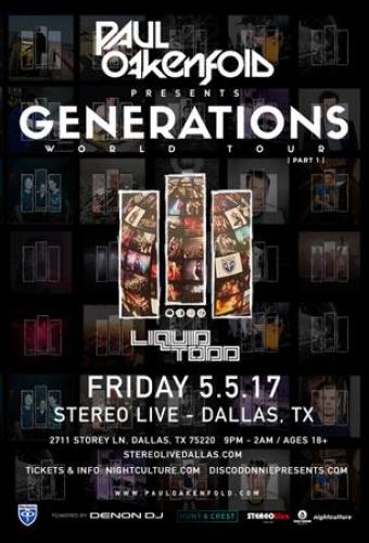 Paul Oakenfold @ Stereo Live Dallas