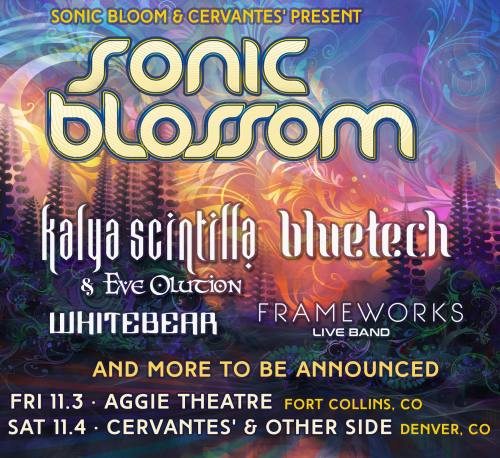Sonic Blossom ft Kalya Scintilla, Bluetech, Whitebear, & more @ Aggie Theatre