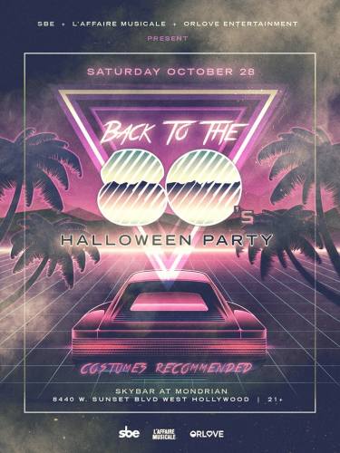 Back to the 80's Halloween Party 