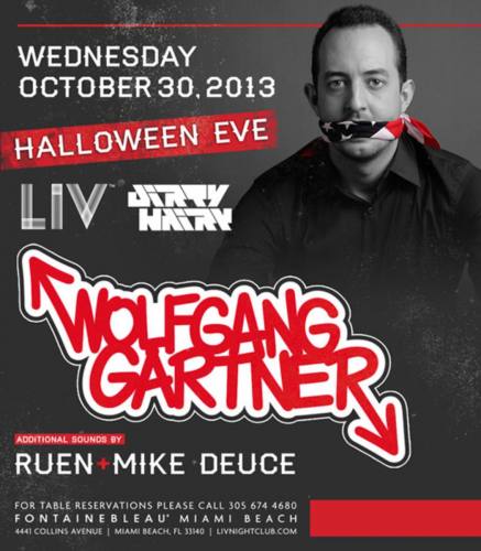 Wolfgang Gartner @ LIV Nightclub (10-30-2013)
