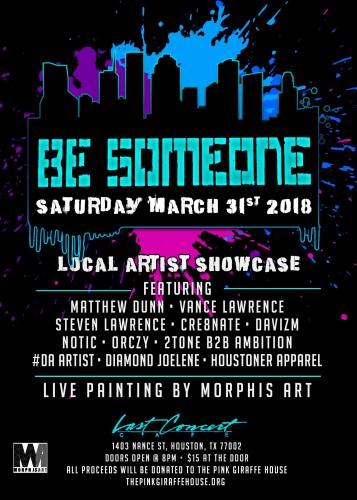 Be Someone Local Artist Showcase and Charity Fundraiser