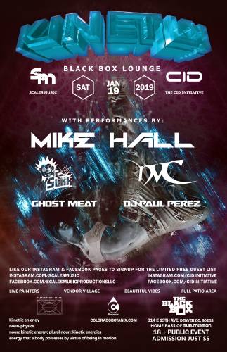 Kinetik monthly in The Black Box Lounge : Mike Hall, NVC, Ghost Meat +