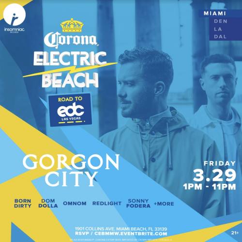 Corona Electric Beach with Gorgon City, Born Dirty, Dom Dolla, & more 