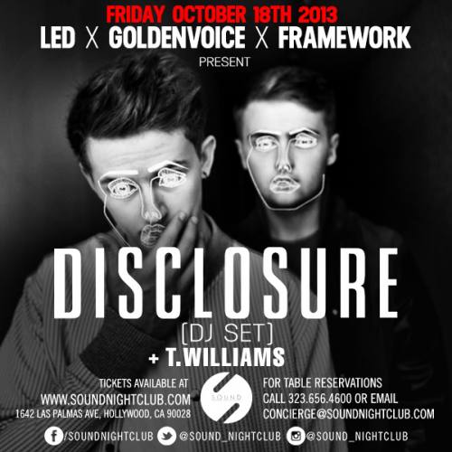 Disclosure (DJ) @ Sound Nightclub