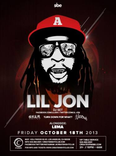 Lil Jon at Create Nightclub