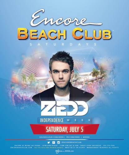 Zedd @ Encore Beach Club (07-05-2014)