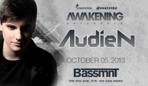 Awakening San Diego with Audien at Bassmnt