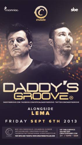 Daddy's Groove at Create Nightclub