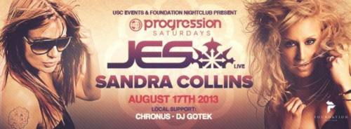 Progression Saturdays: JES (Live) & SANDRA COLLINS