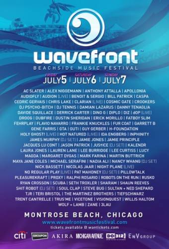 Wavefront Beach Side Music Festival (3 Day 7/05 - 7/07)