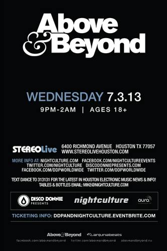 Above & Beyond @ Stereo Live