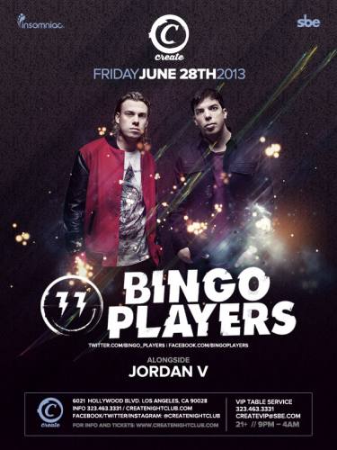 Bingo Players @ Create Nightclub