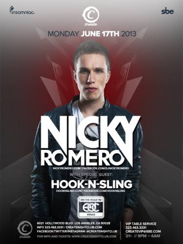 Nicky Romero & Hook N Sling @ Create Nightclub