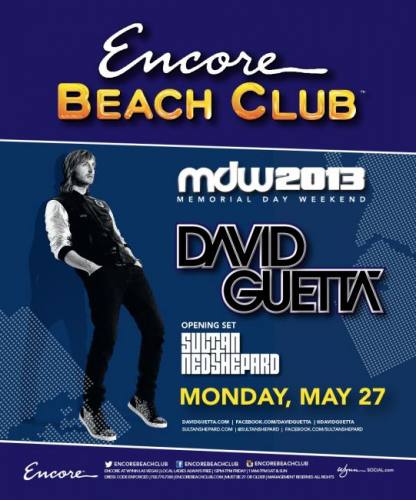David Guetta @ Encore Beach Club (05-27-2013)