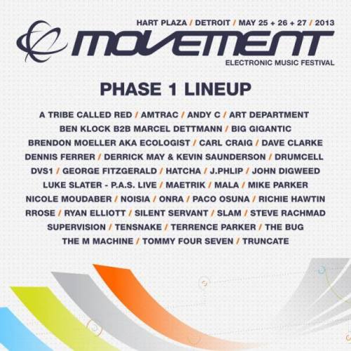 Movement Electronic Music Festival 2013