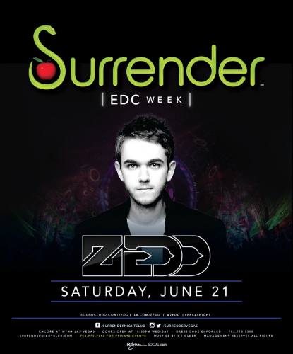 Zedd @ Surrender Nightclub