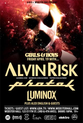 Alvin Risk, Photek, & Luminox @ Webster Hall