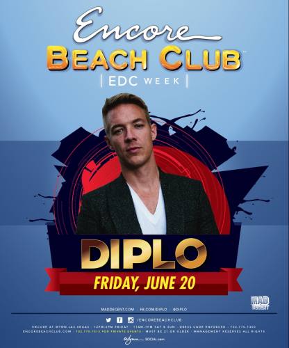Diplo @ Encore Beach Club (06-20-2014)