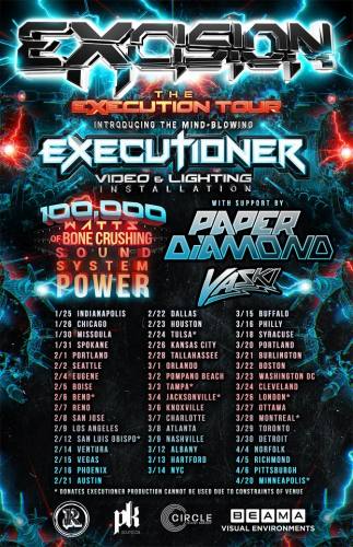 Excision, Paper Diamond, and Vaski @ Electric Factory