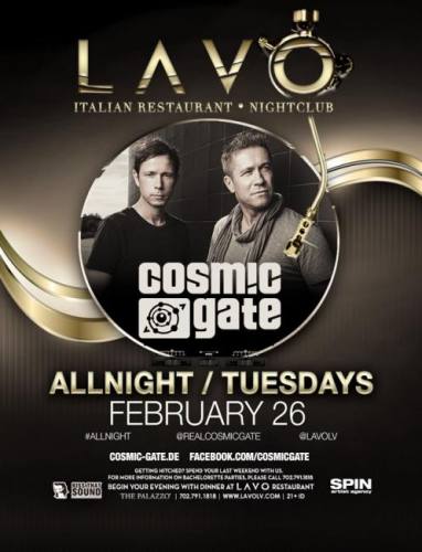 Cosmic Gate @ LAVO Las Vegas (02-26-2013)