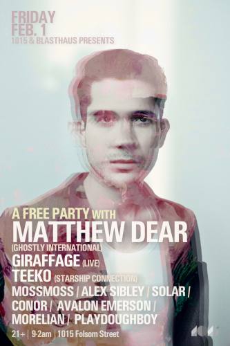 FREE PARTY with MATTHEW DEAR