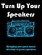 Turn Up Your Speakers Logo