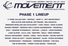 Movement Electronic Music Festival (Detroit, MI) announces first phase lineup Preview