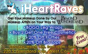iHeartRaves will do your Beyond Wonderland makeup for FREE