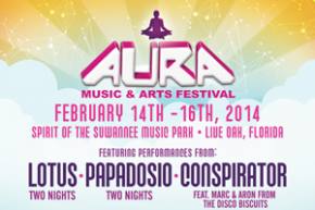 AURA Music Festival (Feb 14-16 Live Oak, FL) reveals HUGE lineup