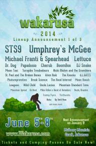 Wakarusa (June 5-8 - Ozark, AR) reveals Phase 1 lineup with the help of Sassy the Sasquatch!