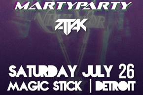 MartyParty hits the Motor City, July 26 at The Magic Stick - get your tickets now!