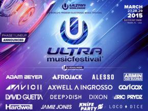 Ultra Music Festival drops phase 1 lineup Miami, FL March 27-29, 2015