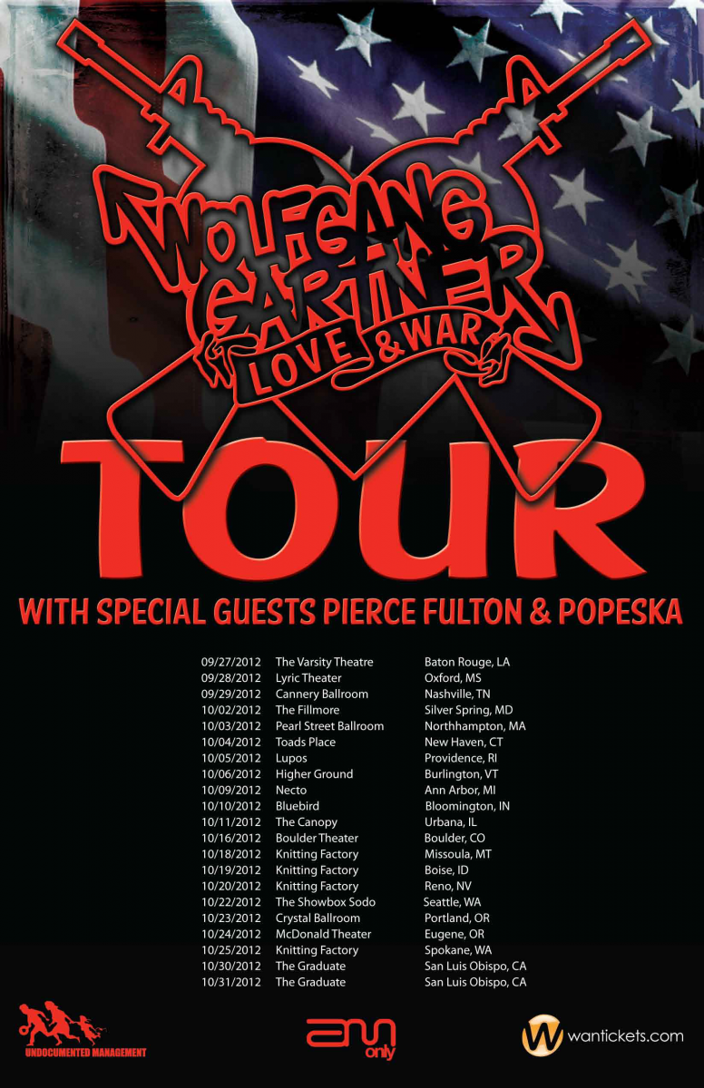 Wolfgang Gartner Fall US Tour Dates